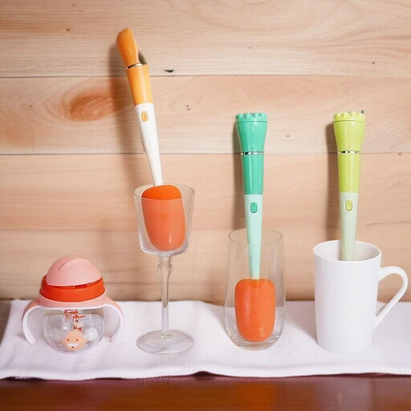 Herramienta de limpieza multifuncional para vasos con mango largo para el hogar