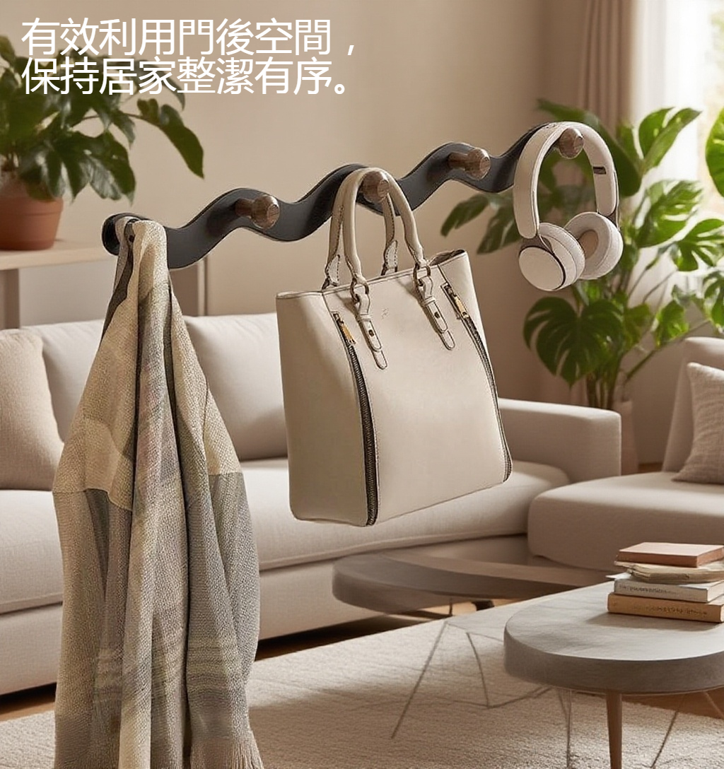 免打孔門後掛衣架全景展示