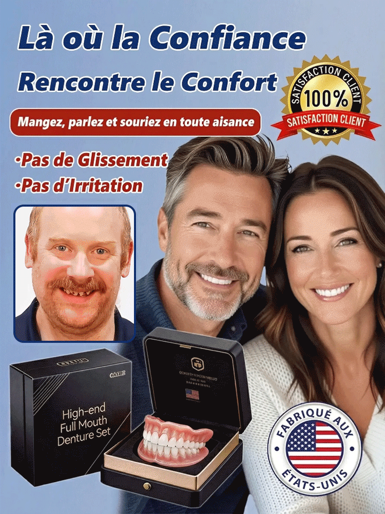 Prothèse dentaire complète haut de gamme sur mesure