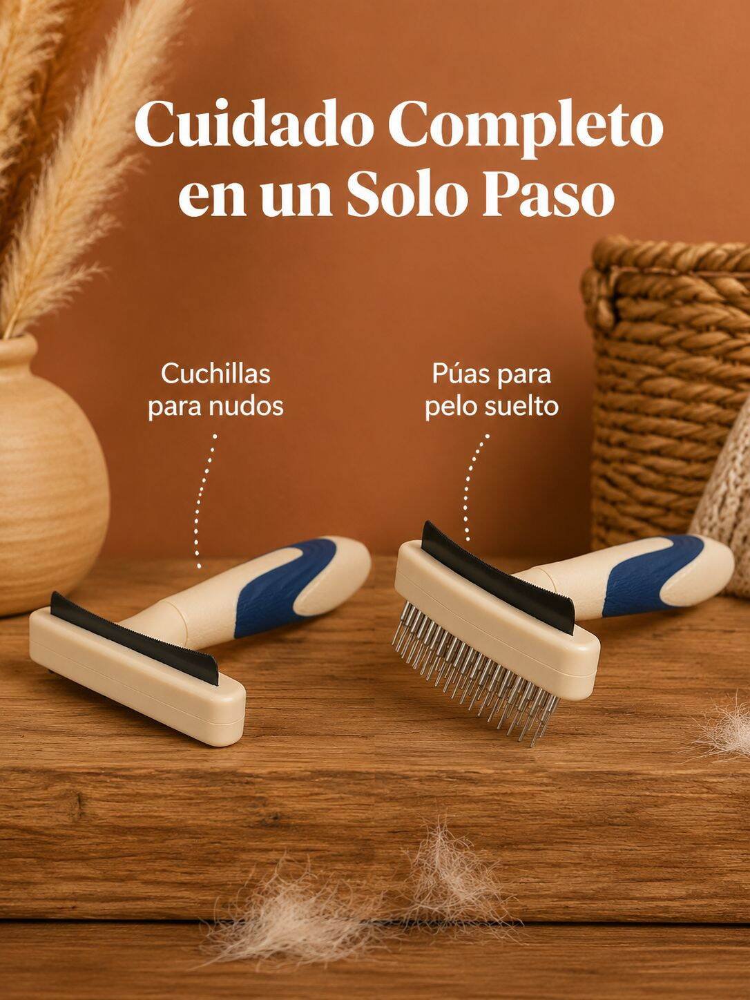 Cepillo Quitanudos de Dientes Finos para Mascotas