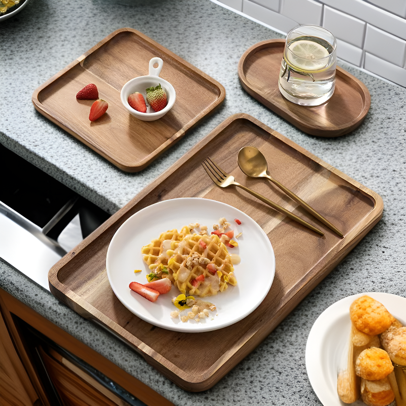 صينية فواكه مجففة مستطيلة