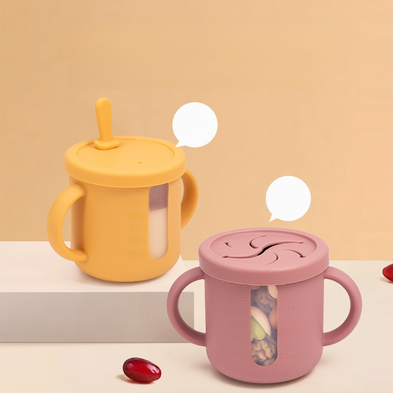  防摔透明刻度雙耳設計