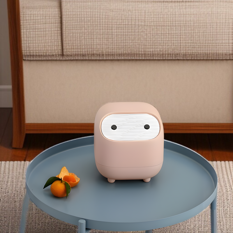 デスクトップゴミ箱 オフィス用 蓋付き プッシュ式 ミニ収納ボックス