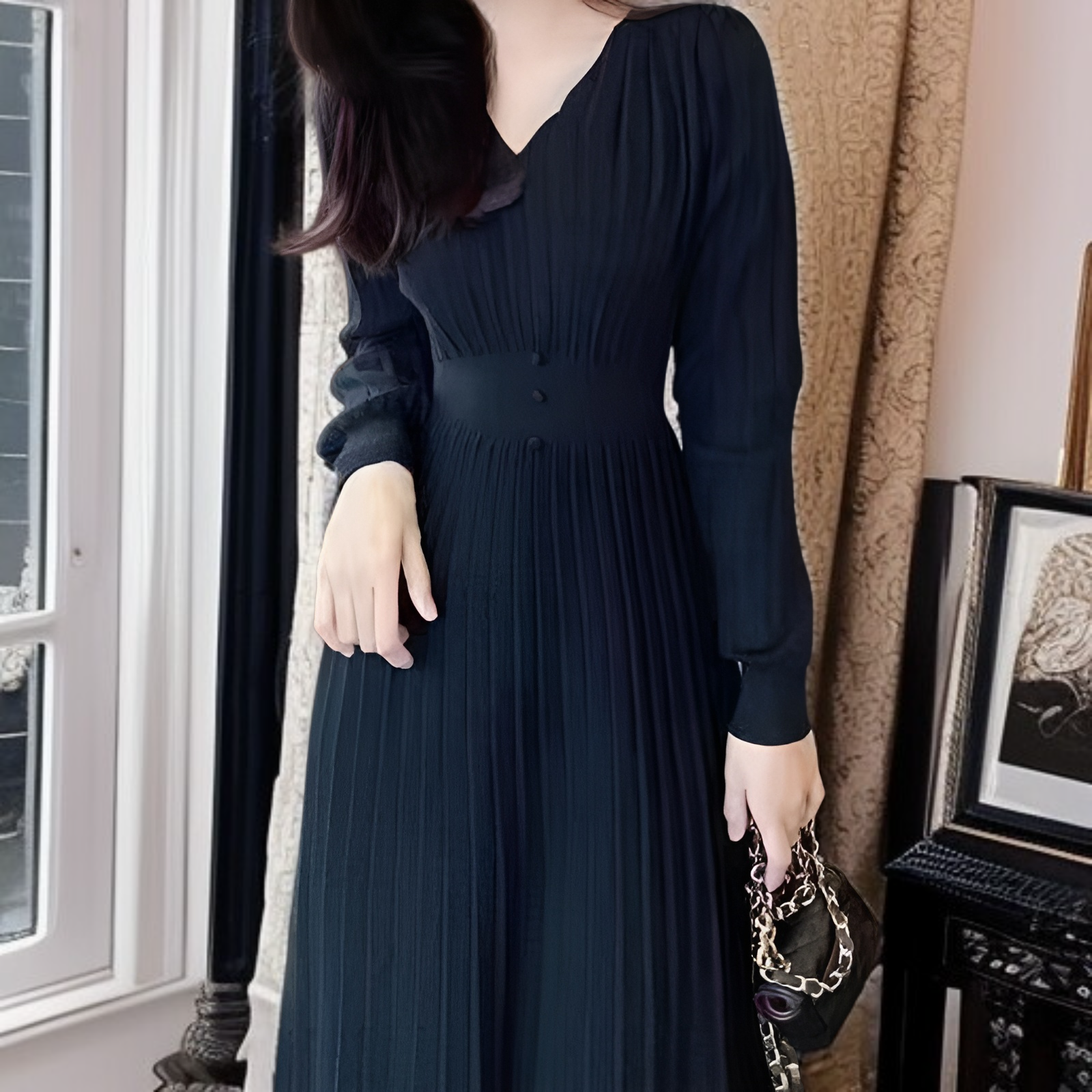 カジュアルにもフォーマルにも使えるニットスカート