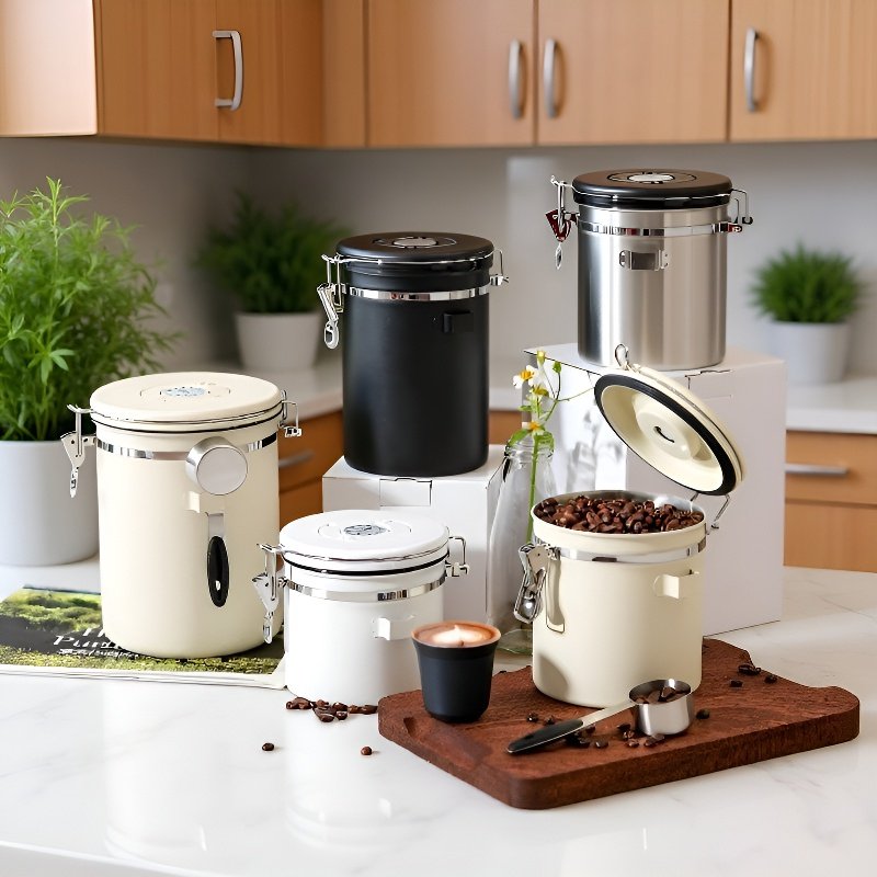 コーヒー豆保存容器