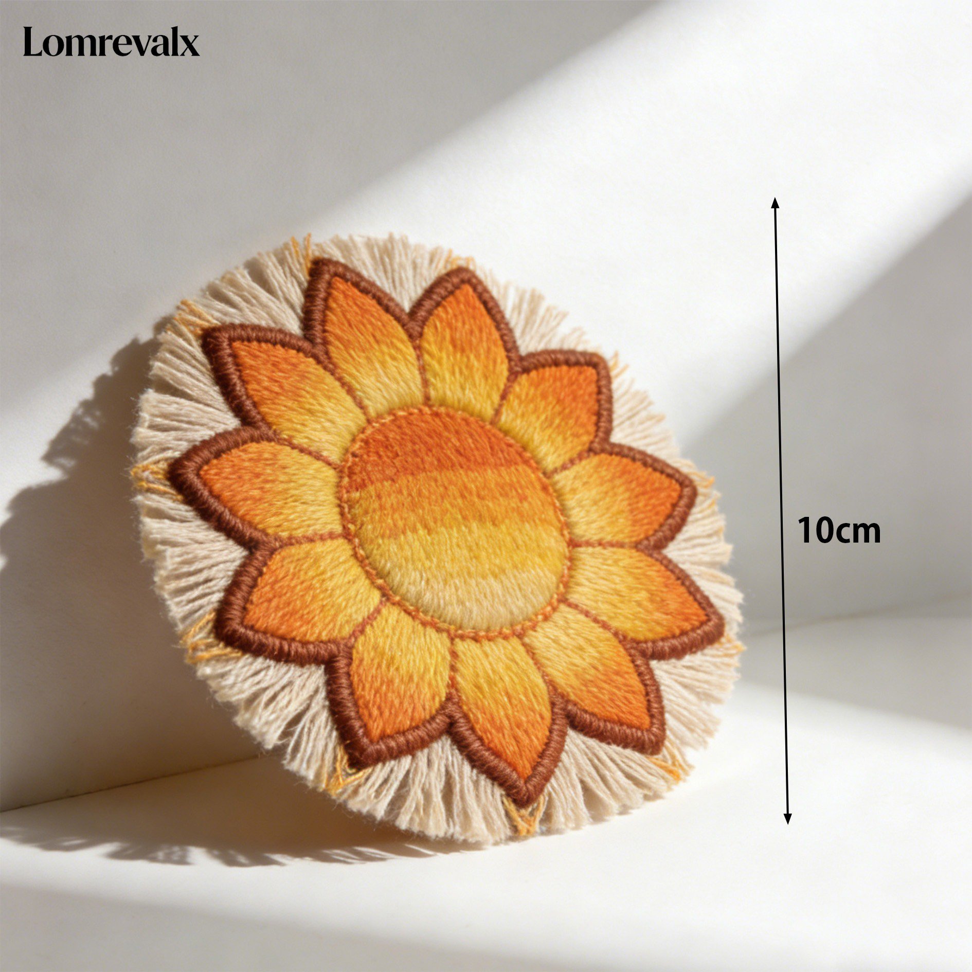 Posavasos de tela bordada