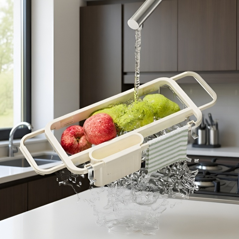 실용적인 접이식 싱크대 배수대 디자인