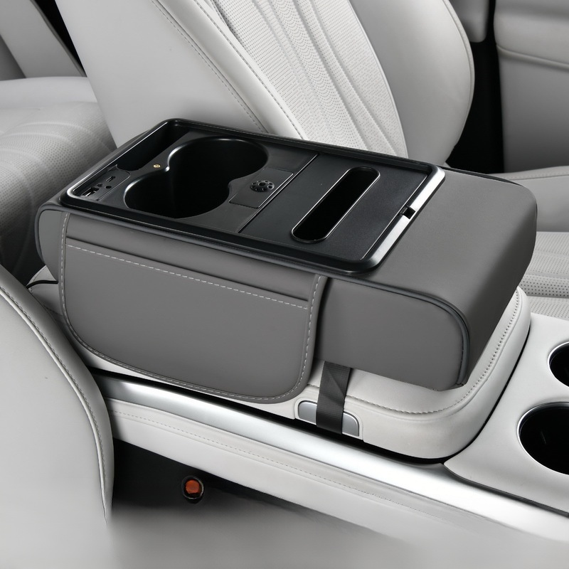Multifunctional 8-in-1 Armrest Box with Charging and Electric Fragrance