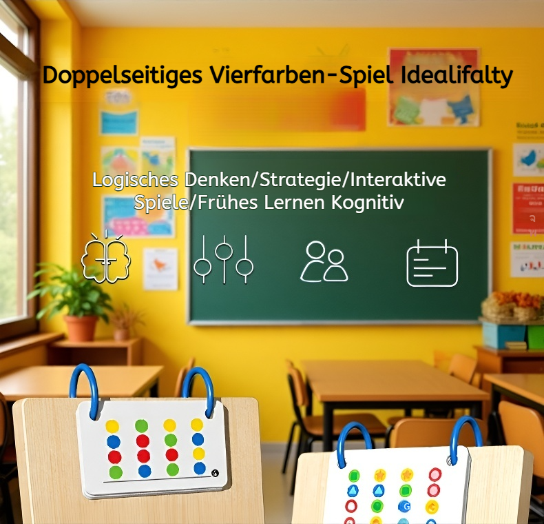 Farbenfrohes Denkspiel für Kinder