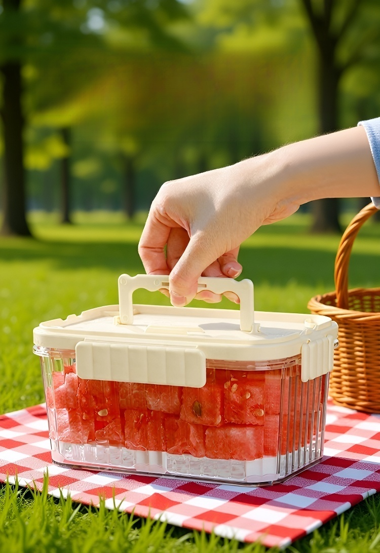 냉장고 손잡이와 이동 바퀴 디테일