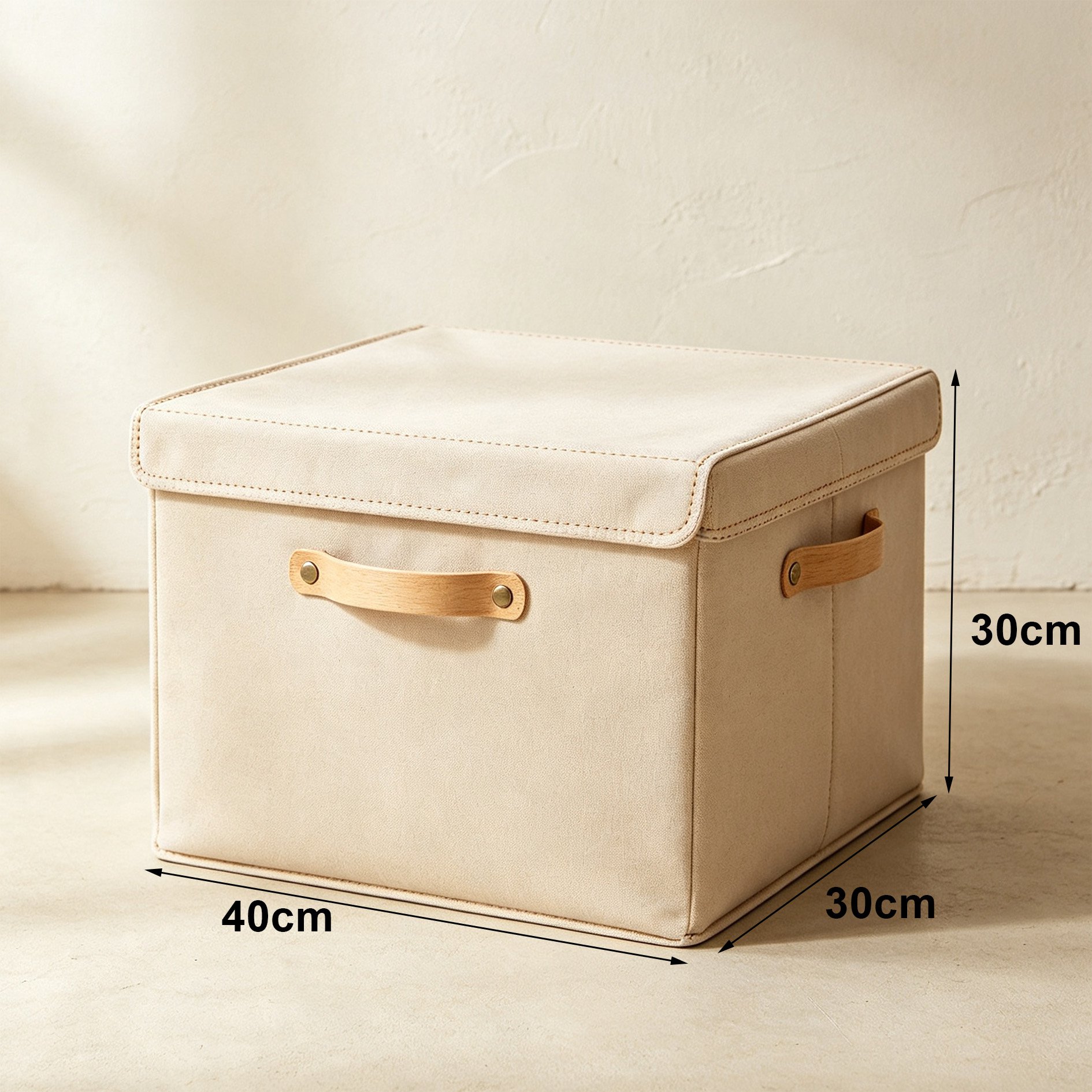 Easy to assemble fabric storage boxes for shelves