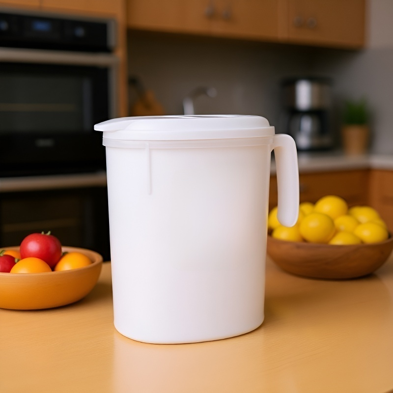 دلو ماء بارد منزلي كبير السعة مع غطاء