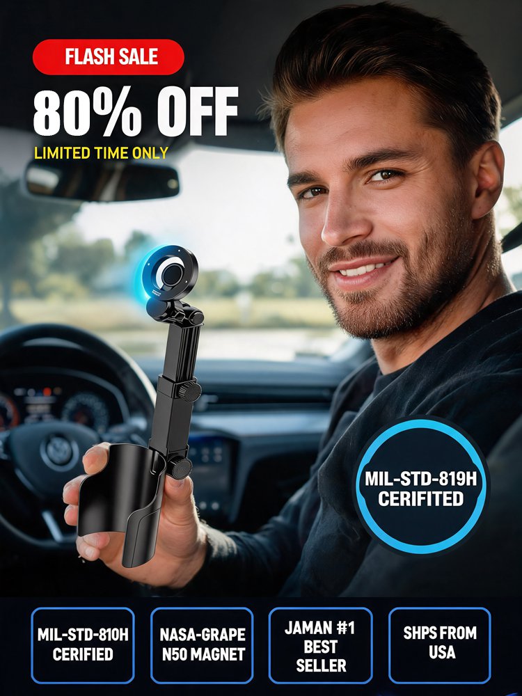 【Universal Adjustable】 Cup Holder Magnetic Arm Phone Stand