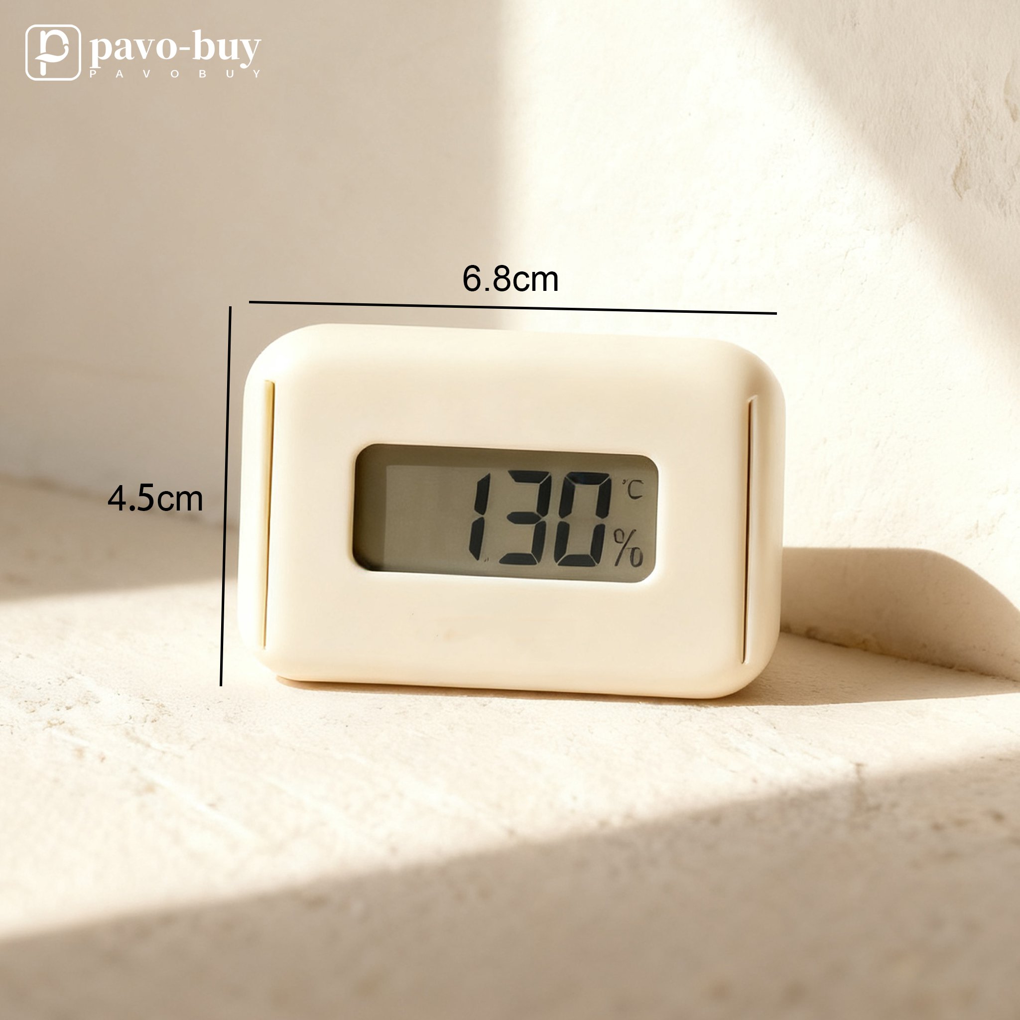 디지털 온습도계의 LCD 디스플레이 화면