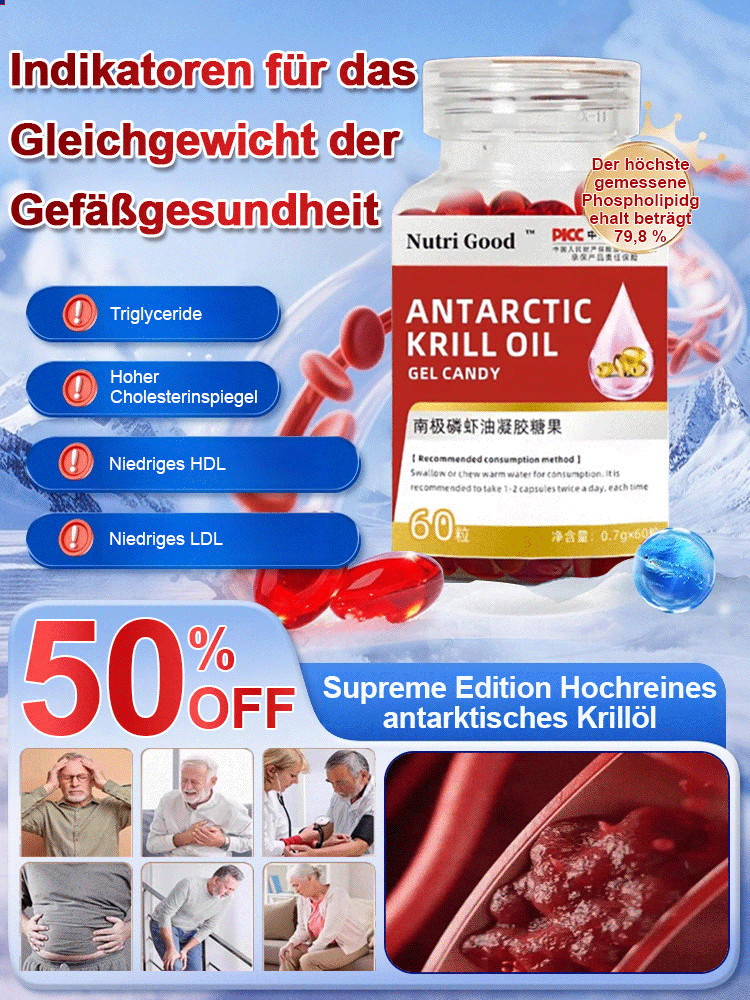 99,99% reines Antarktis Krillöl Gel Bonbon