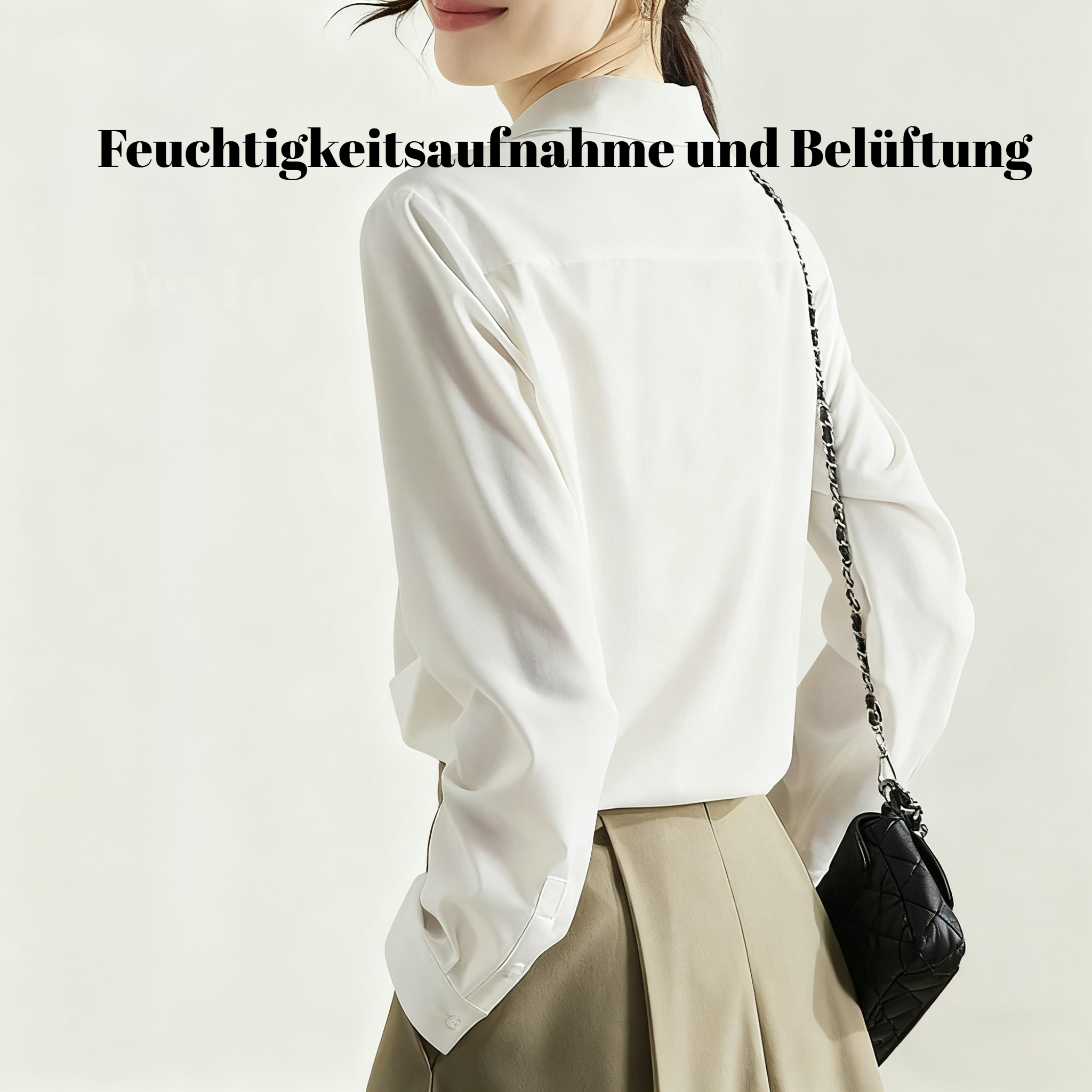 Koreanische Langarmbluse für Büro und Alltag