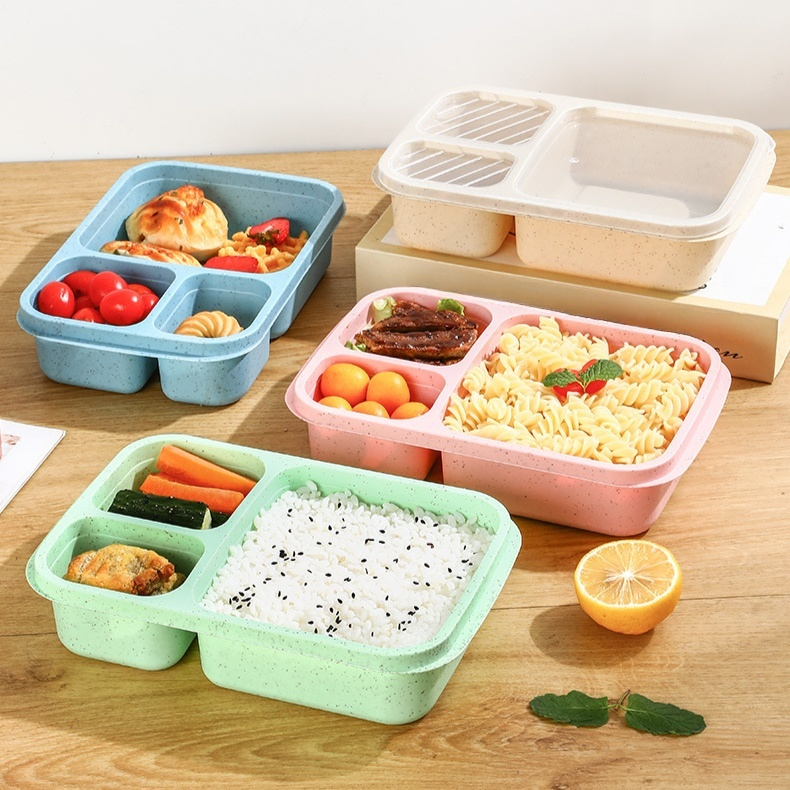 Wheat straw lunch box