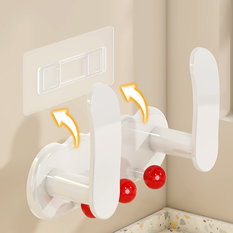 Light luxury style wall-mounted pot lid rack