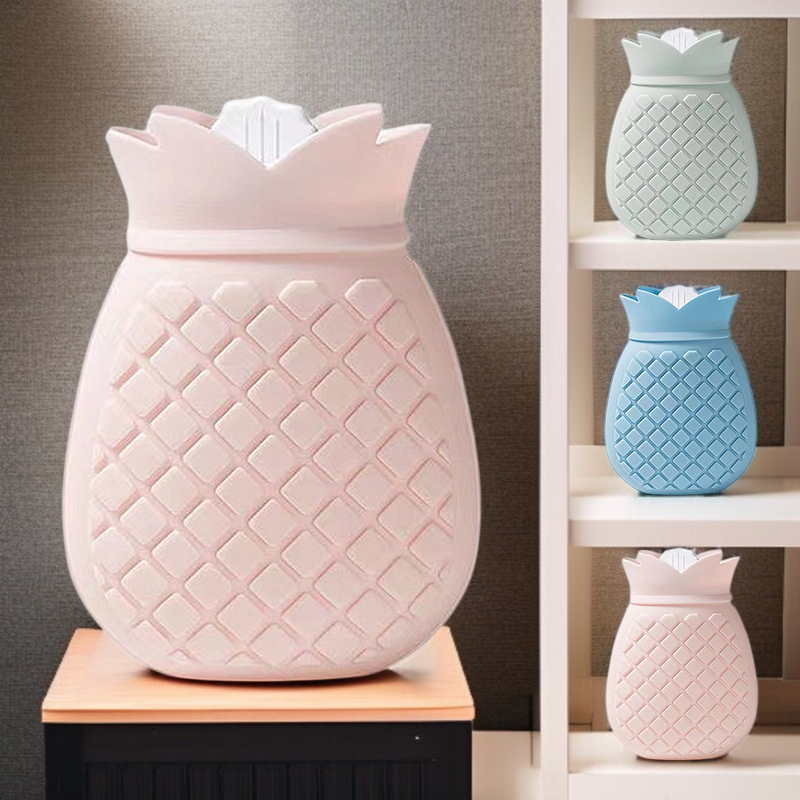 친환경 온수팩 피부 친화 무취 주수 가열 파인애플 실리콘 배따뜻한 온수팩