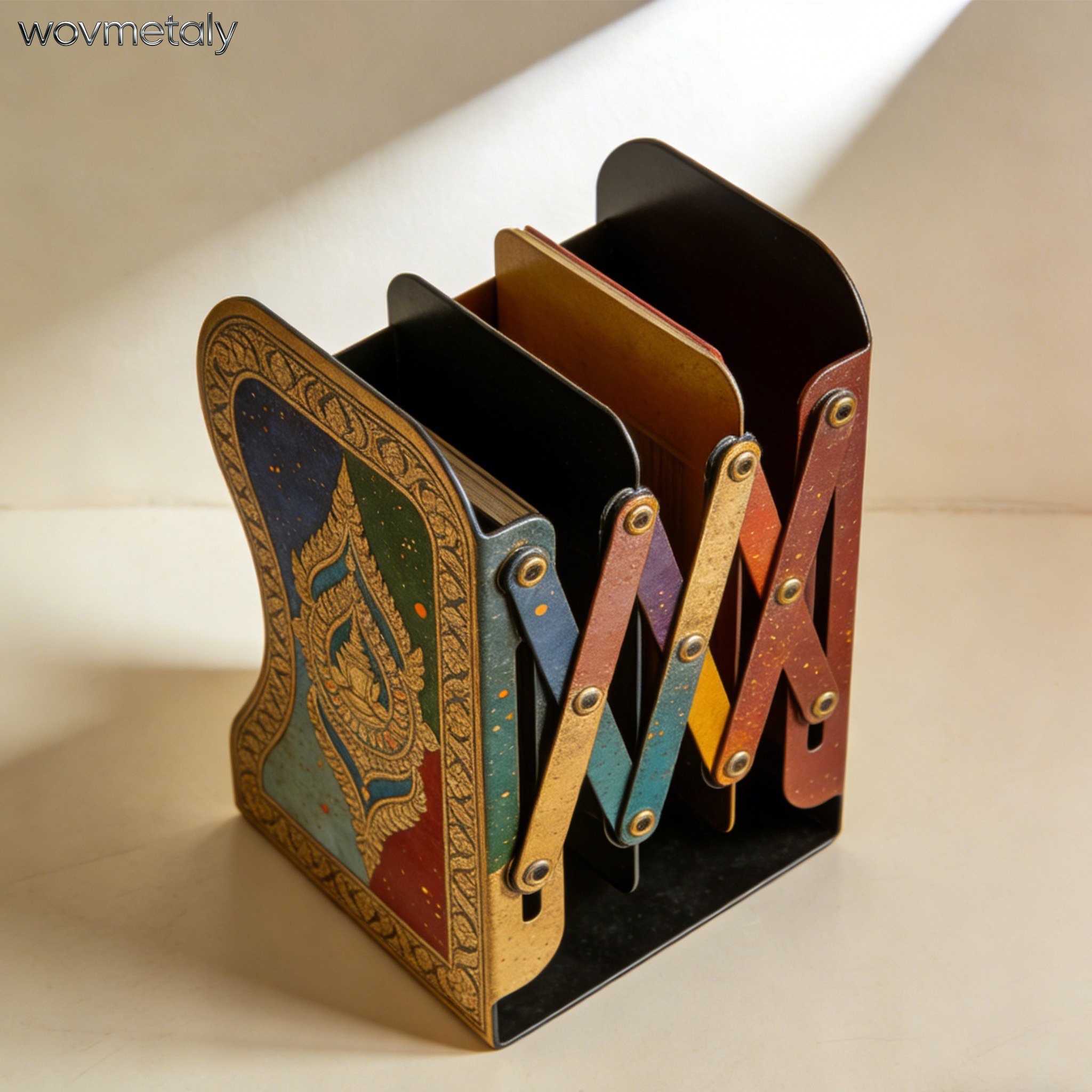 ชั้นวางแฟ้มตั้งโต๊ะแบบยืดได้ (แพ็ค 2 ชิ้น)