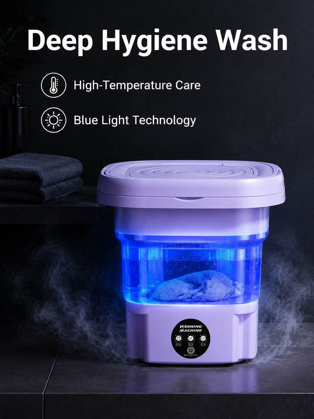 Home Small High-Temperature Sterilization Washing Machine