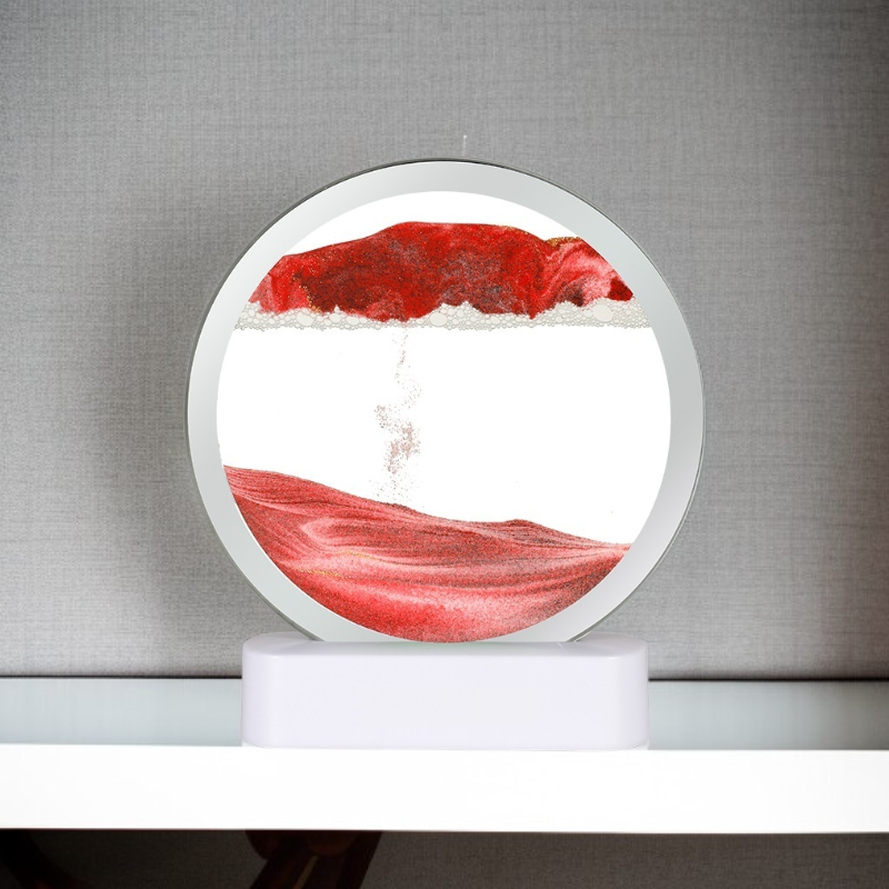 미니 유동사화 그림 데스크 나이트라이트