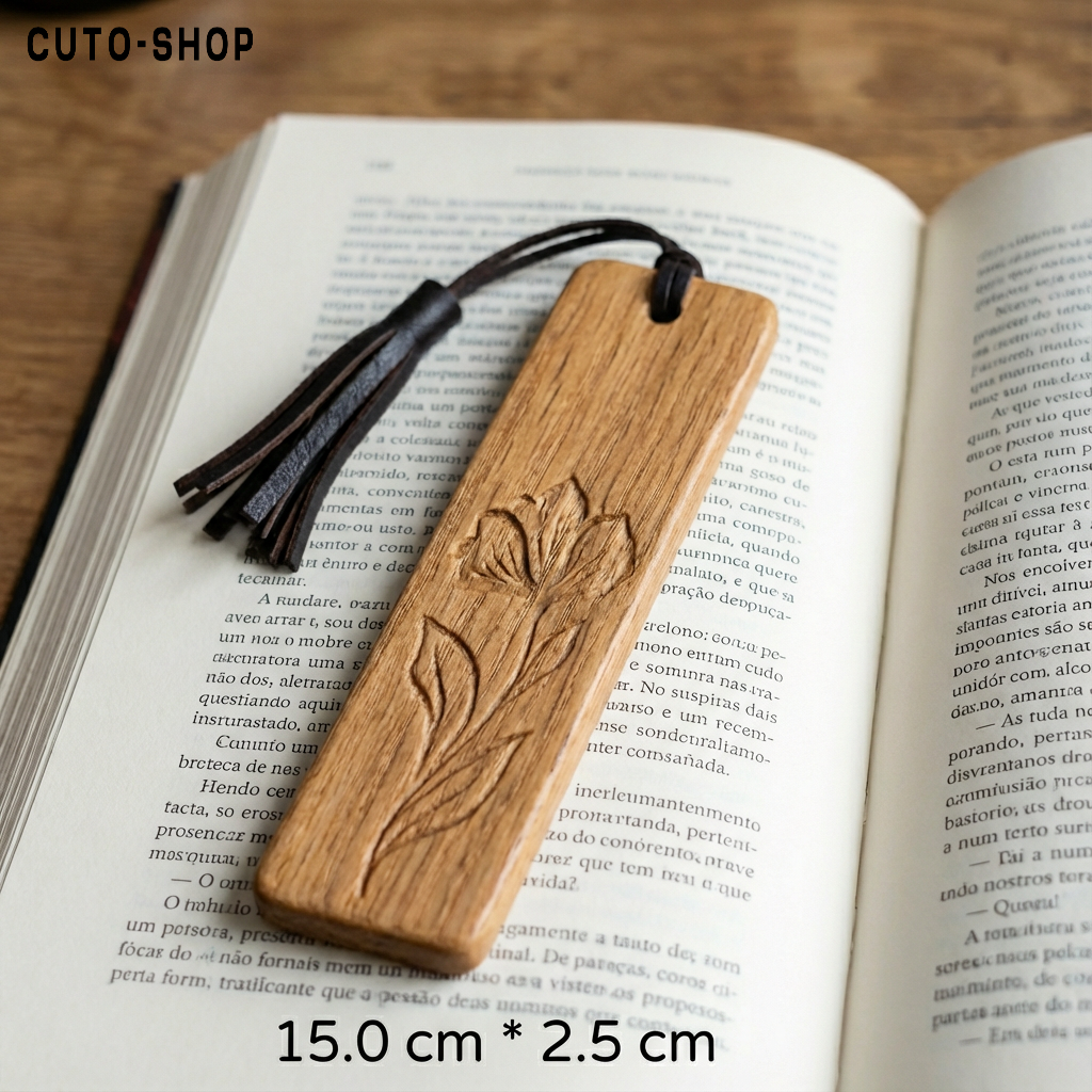 Marca páginas de madera