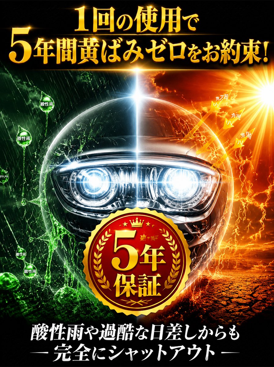 車用ヘッドライト修復キット