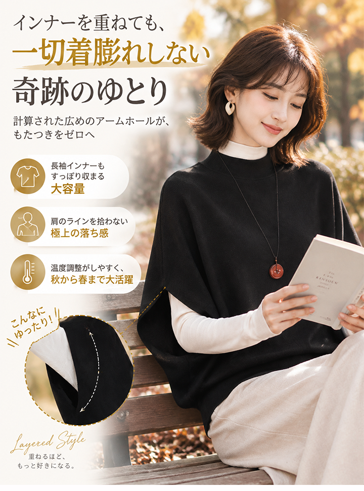 Monolly 一瞬で洗練スタイルが叶う極上透け感ニット | 日常をクラスアップ
