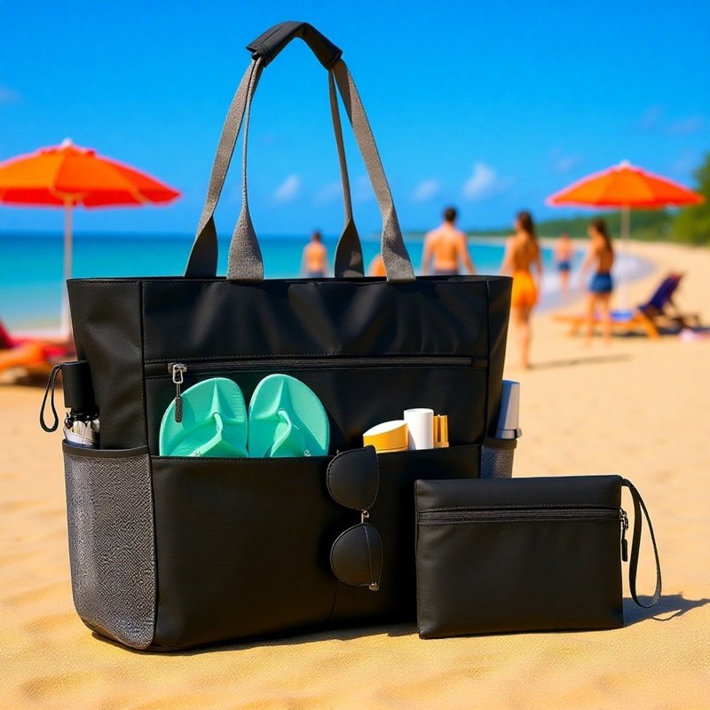 Large Waterproof Sand-proof Foldable Beach Handbag
