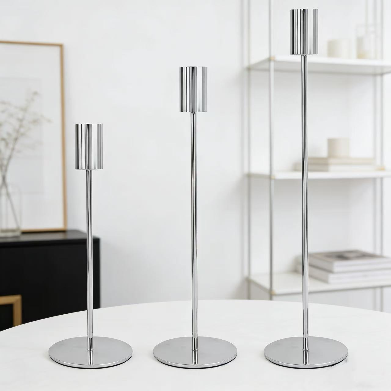 European Style Gold Metal Candle Holder