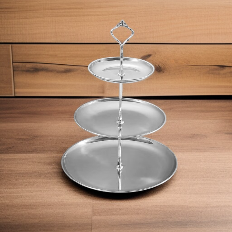 위생적인 스테인리스 소재 과일 접시