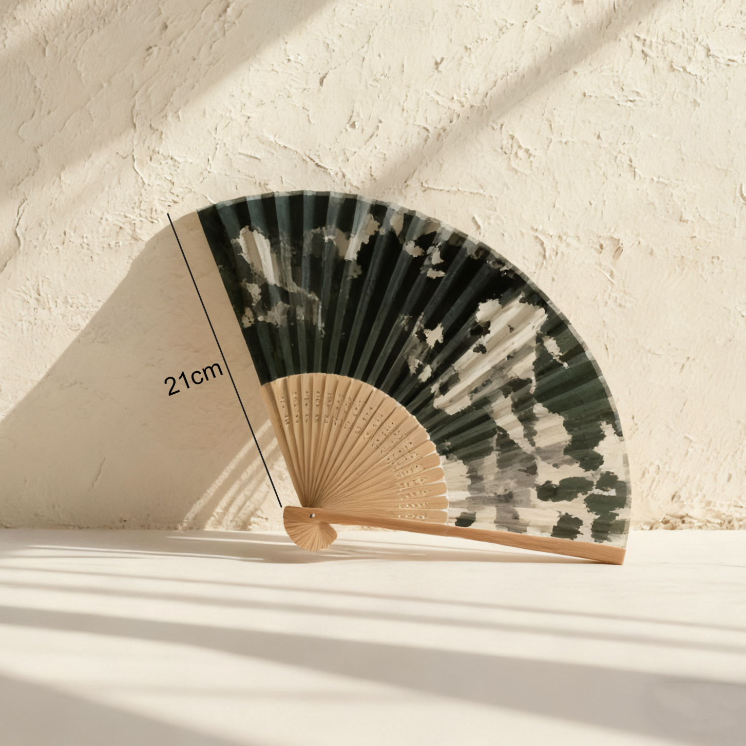 고급 포장된 부채 2개 세트