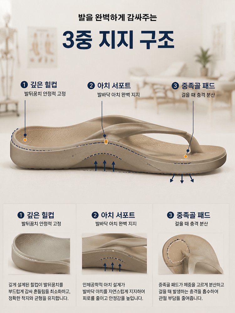 의사 추천 초경량 커플 쪼리 슬리퍼