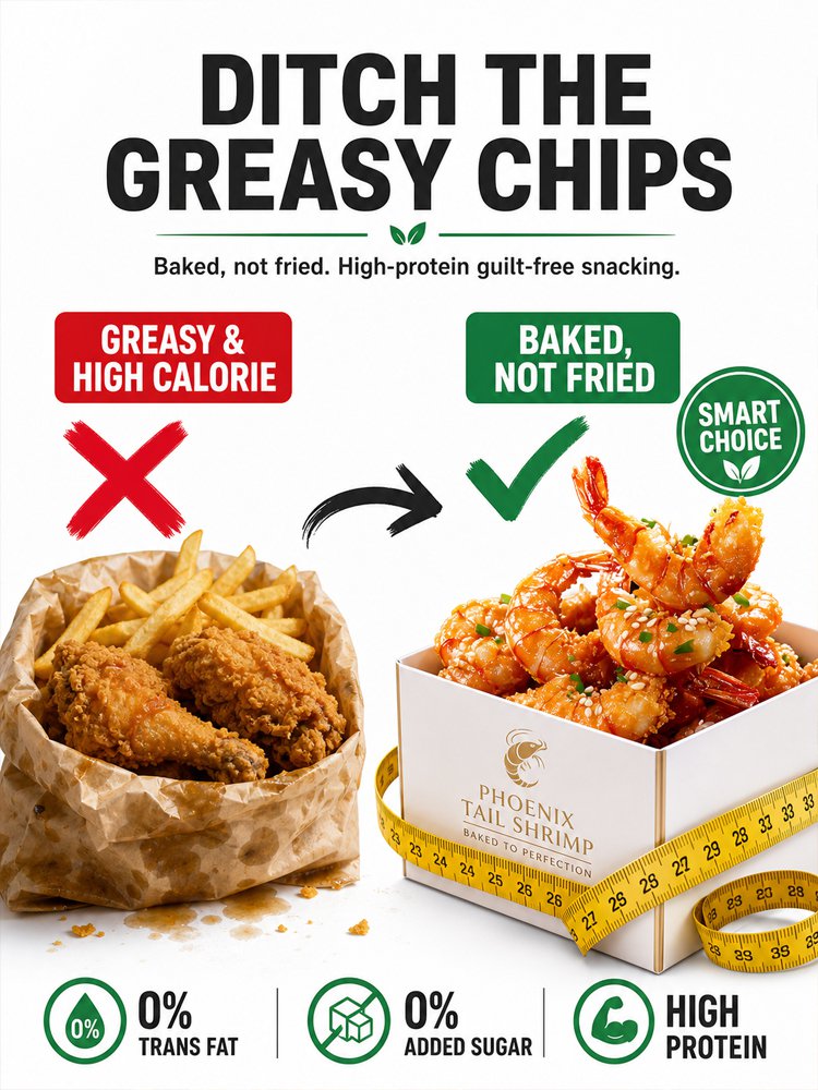（Not a hint of fishiness ）fresh, savoury and irresistibly-Crispy Prawns