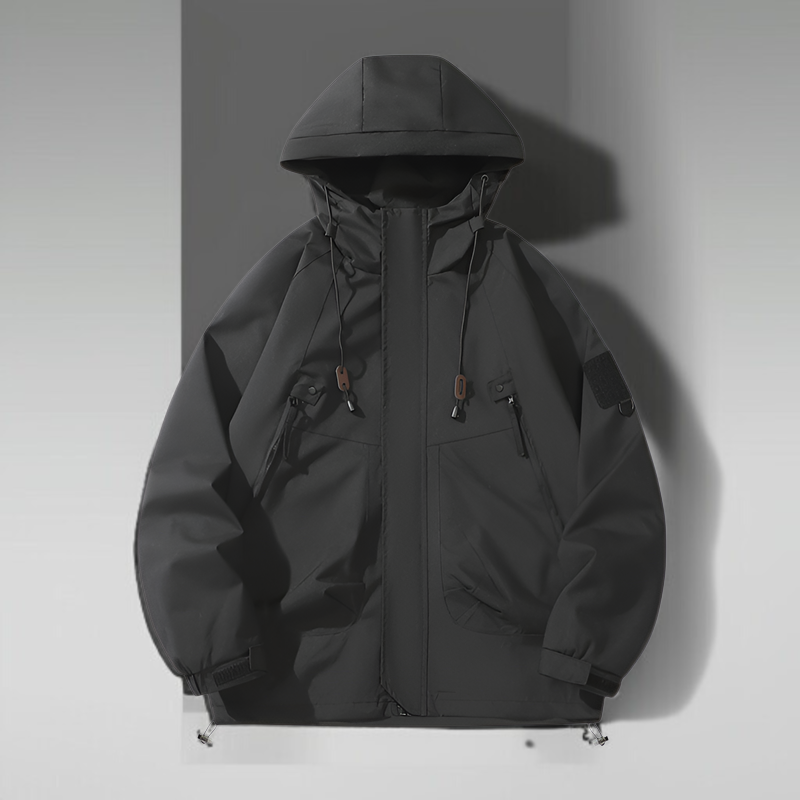 男女兼用アウトドアジャケット 日系ミニマルデザイン 防風・防雨