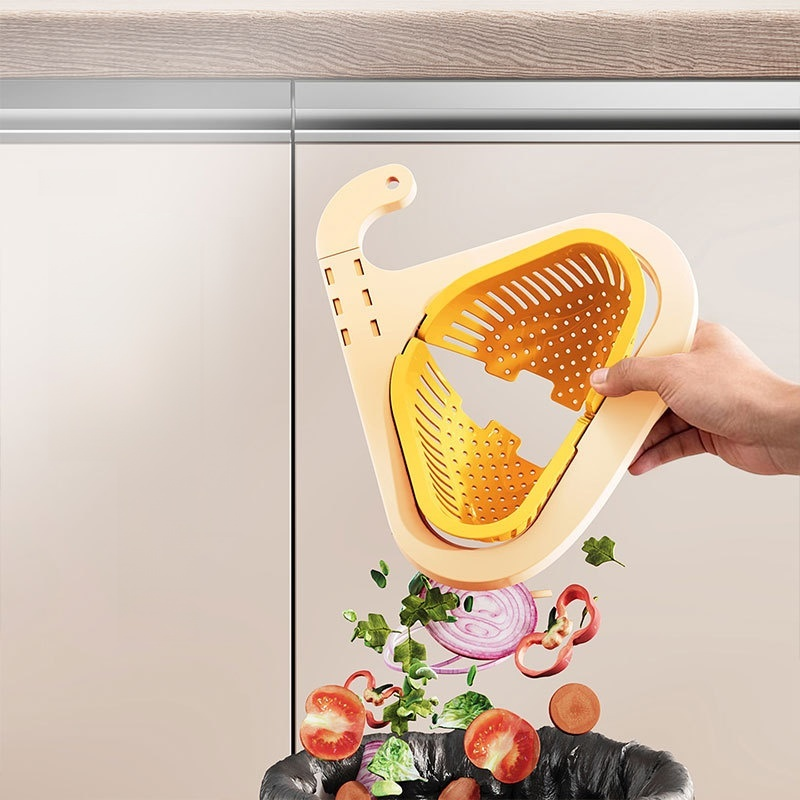 キッチンシンク用ハンギング水切りかご