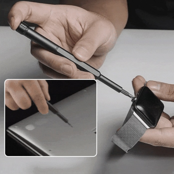 Easy-to-store screwdriver set