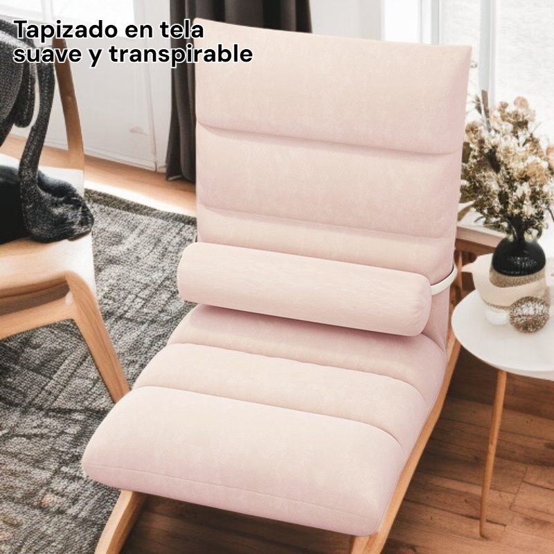 Pequeño sofá plegable de tela para suelo