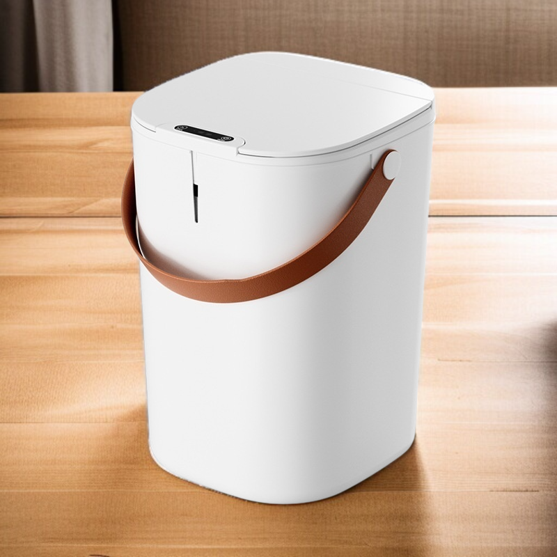 비주얼 스마트 가정용 휴지통 플라스틱 대용량 자동감지 뚜껑이 열리는 스마트 휴지통 사무실 가정용 휴지통