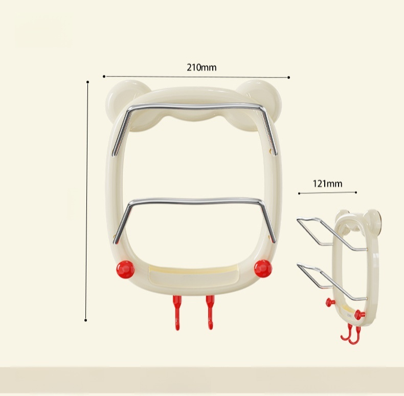 Non perforated double-layer pot lid storage rack