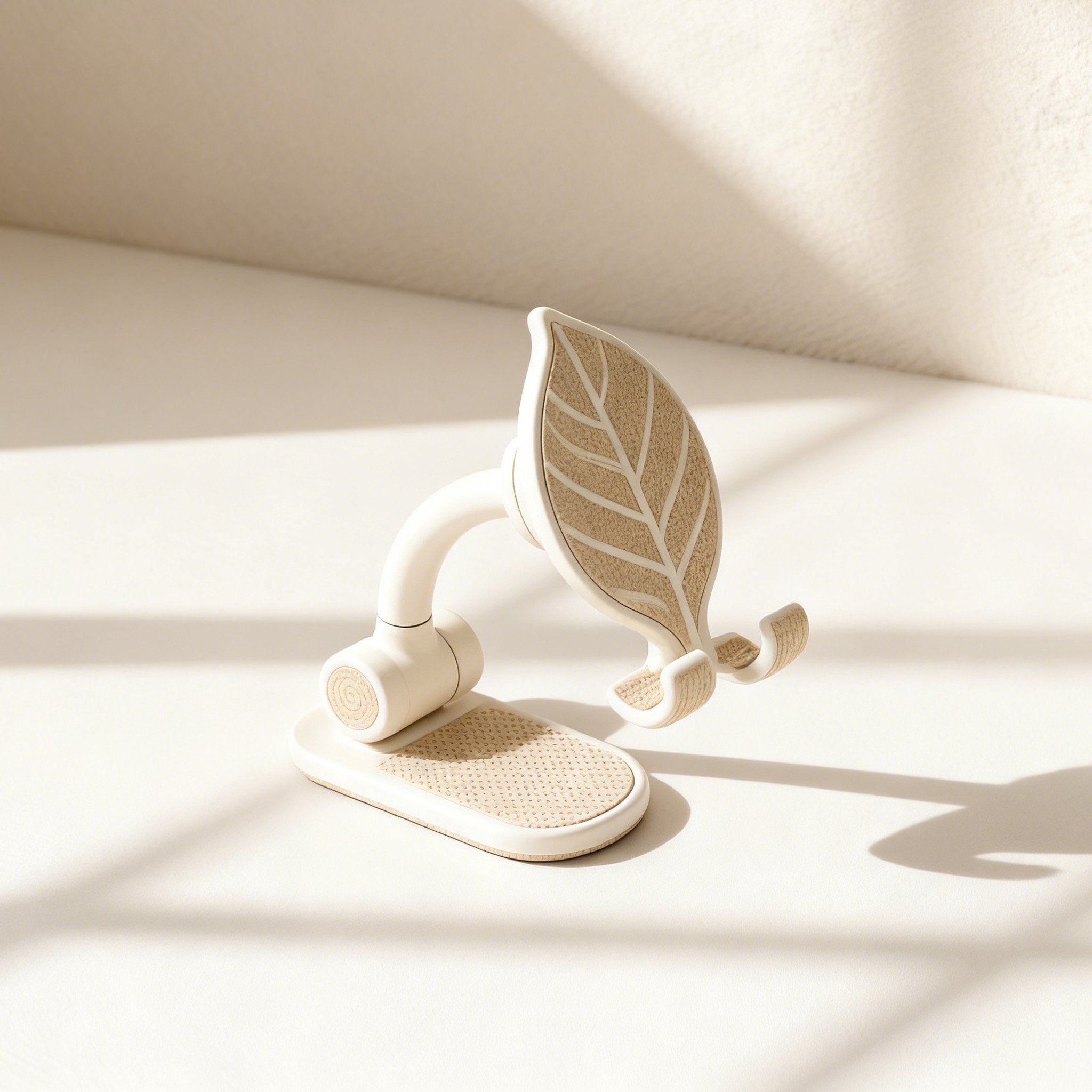 葉っぱデザインのシリコン携帯スタンド（2個入り）