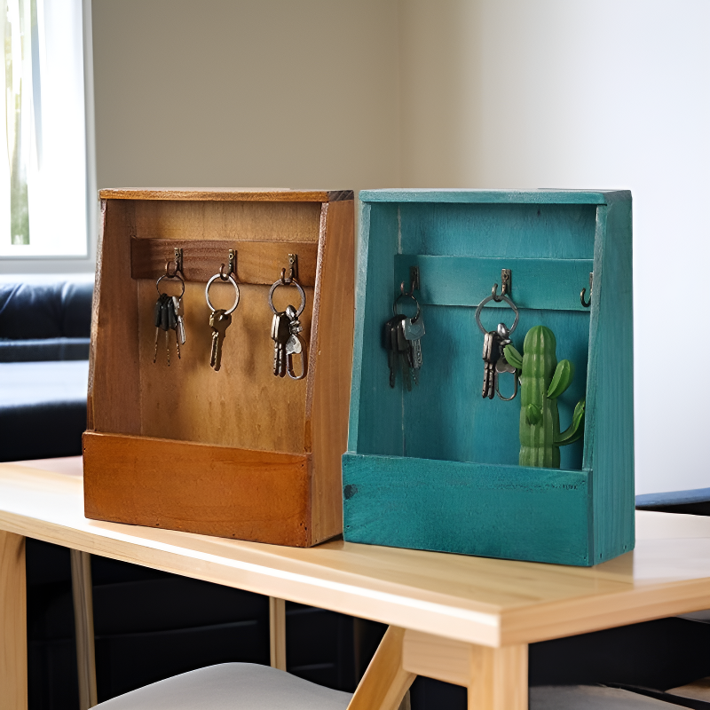 Stylish Entryway Key Organizer, Wall-Mounted Home Decor