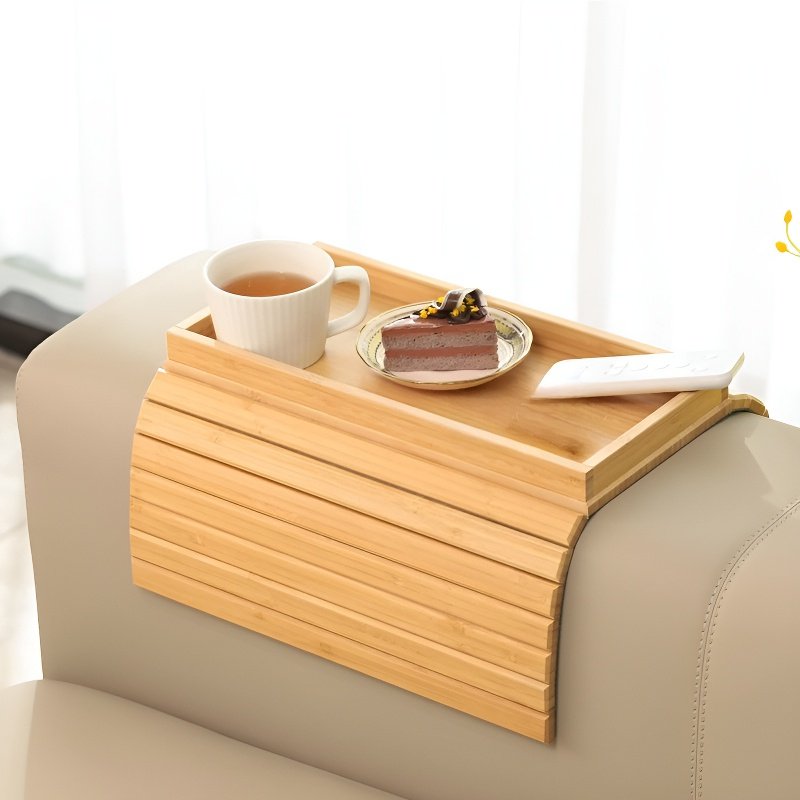 Foldable Bamboo Tray Multifunctional Food and Fruit Tray