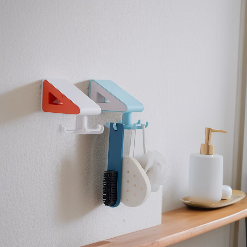 Multifunctional hook organizer in bathroom