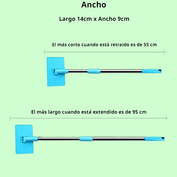 Cepillo limpiador de acuario de mango largo, herramienta de limpieza sin ángulos muertos