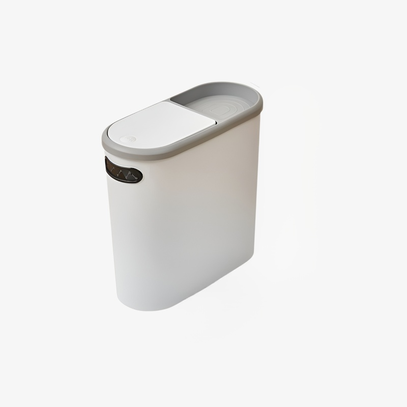 クリエイティブゴミ箱 家庭用トイレゴミ箱 リビングルーム キッチンゴミ箱 バスルーム 隙間ゴミ箱 蓋付き プッシュ式ゴミ箱