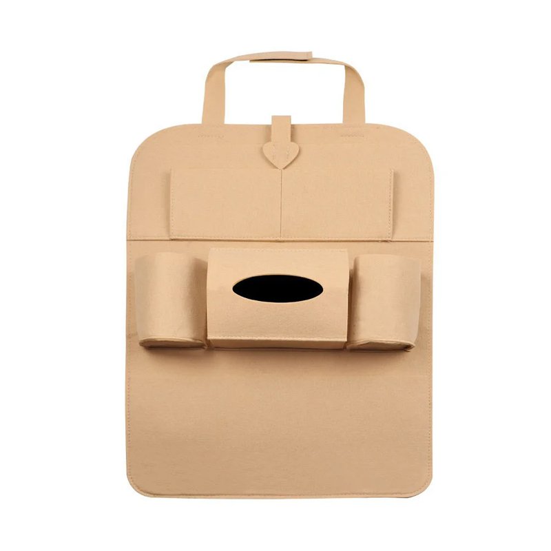 Bolsa organizadora multifuncional para el respaldo del asiento del coche