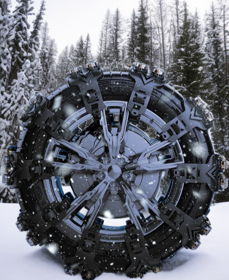 Instalación rápida de cadenas universales en neumáticos