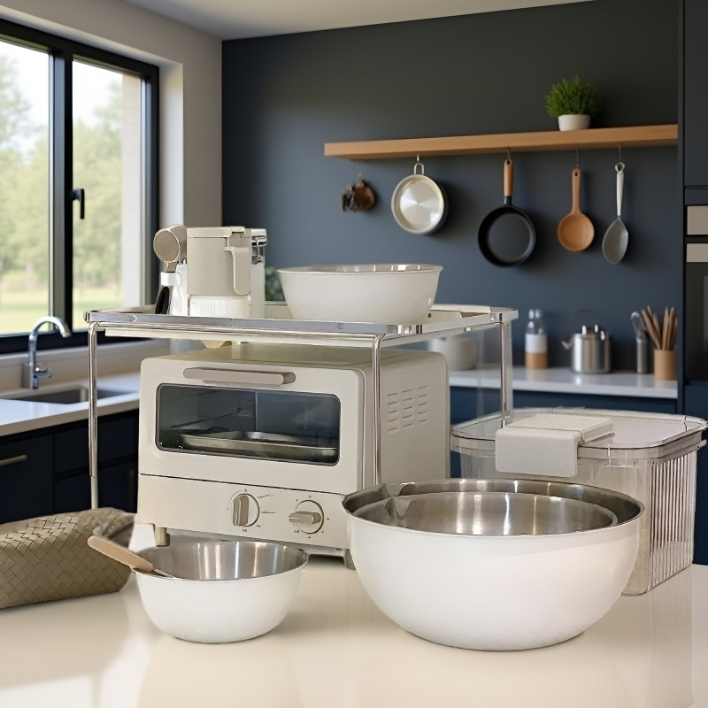 주방 요리 눈금 스테인리스 샐러드 대야